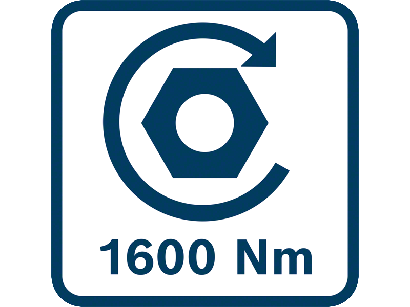 Akumulatorski udarni vijačnik Bosch GDS 18V-1600 HC, 18V, 1600Nm, 3.2kg 06019M1000